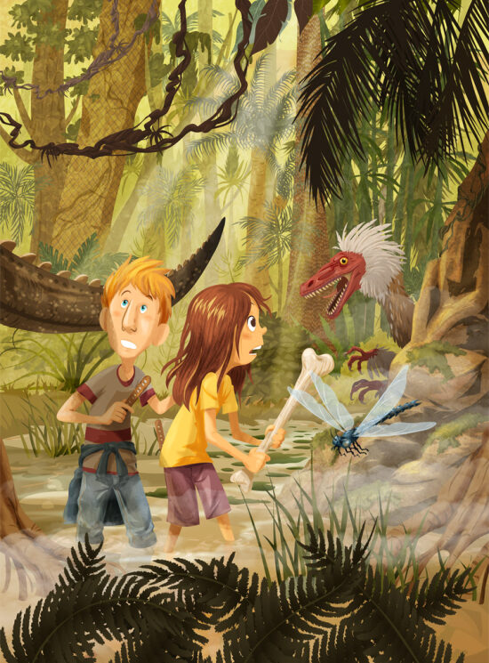VOYAGE AU TEMPS DES DINOSAURES Couverture